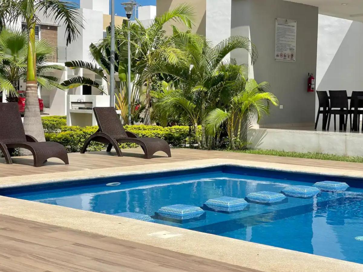 Casa Familiar Cerca De La Playa Con Terraza Privada Villa Cancún Eksteriør billede