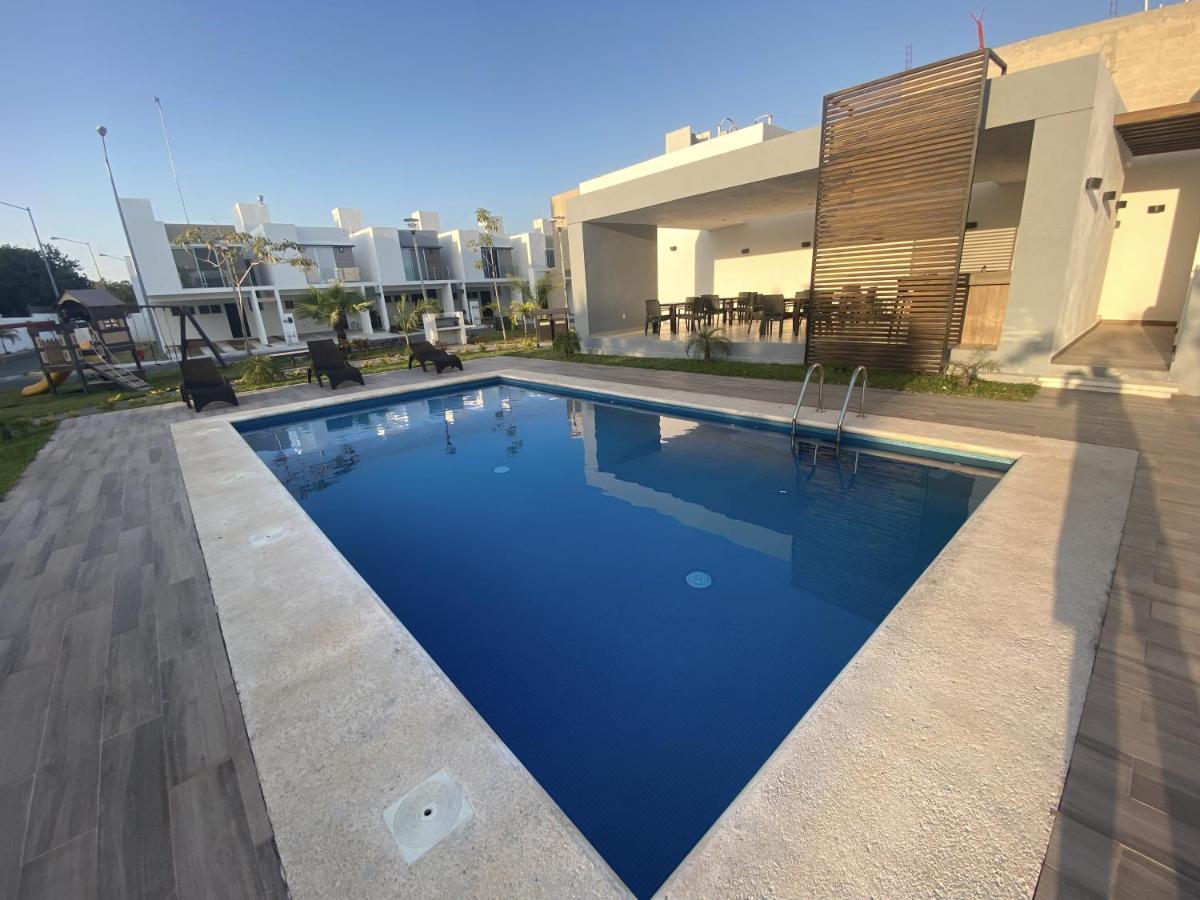 Casa Familiar Cerca De La Playa Con Terraza Privada Villa Cancún Eksteriør billede